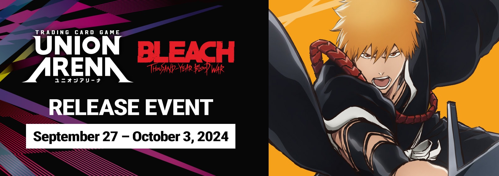 UE01BT BLEACH Thousand Year Blood War Release Event Cards set logo