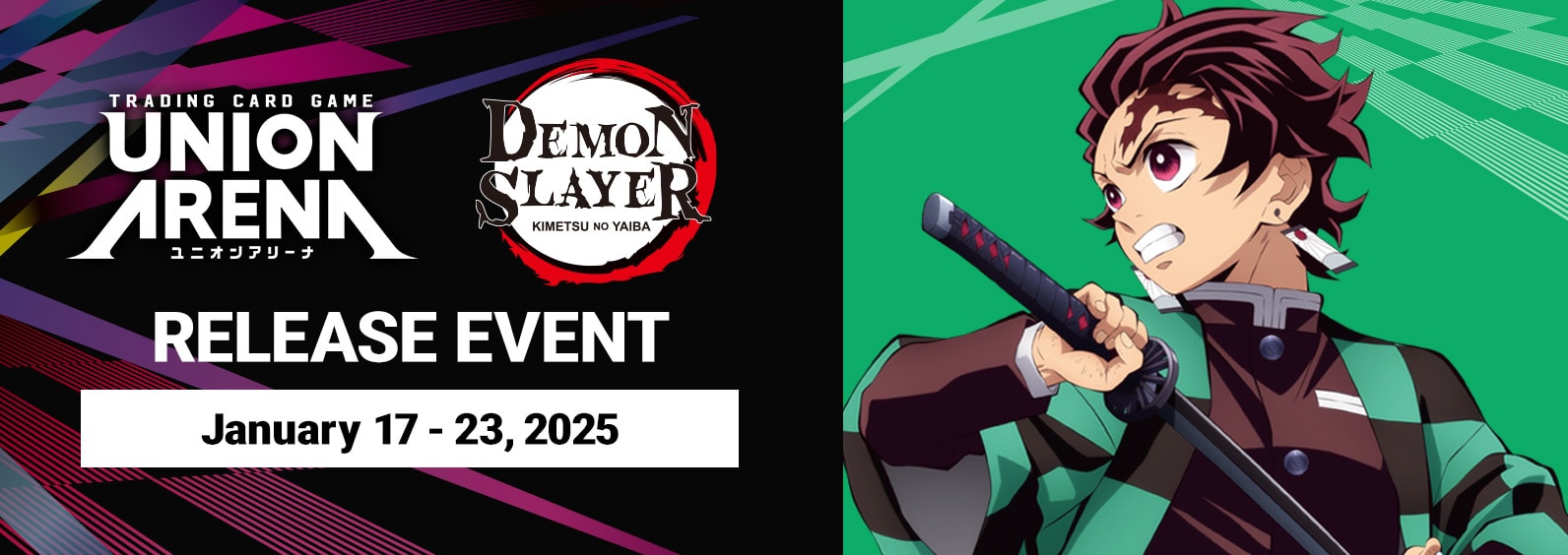 UE05BT Demon Slayer Kimetsu no Yaiba Release Event Cards set logo